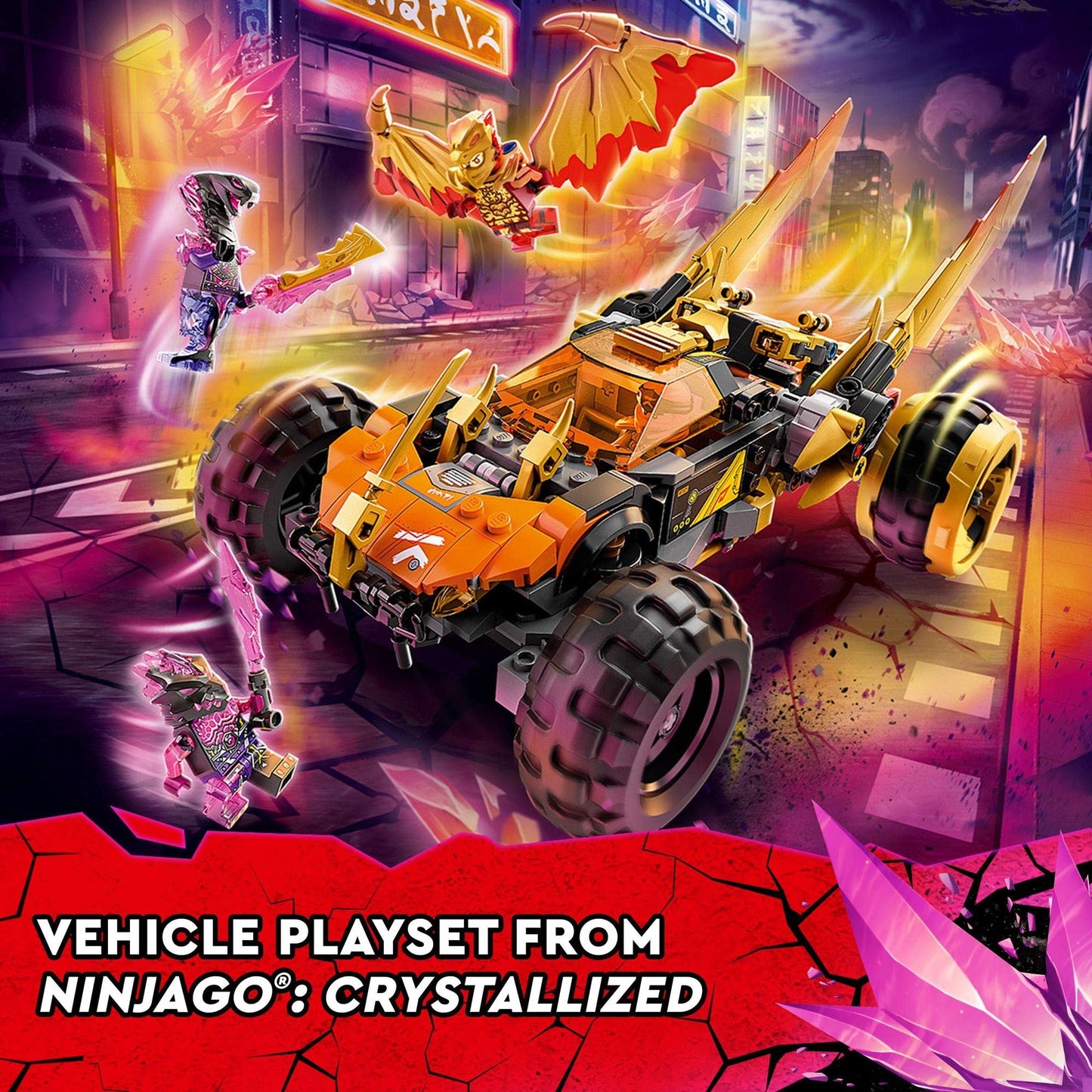 LEGO NINJAGO Cole’s Dragon Cruiser Building Kit; Playset for Ages 8+ Featuring a Ninja Car Toy 71769 Amazon