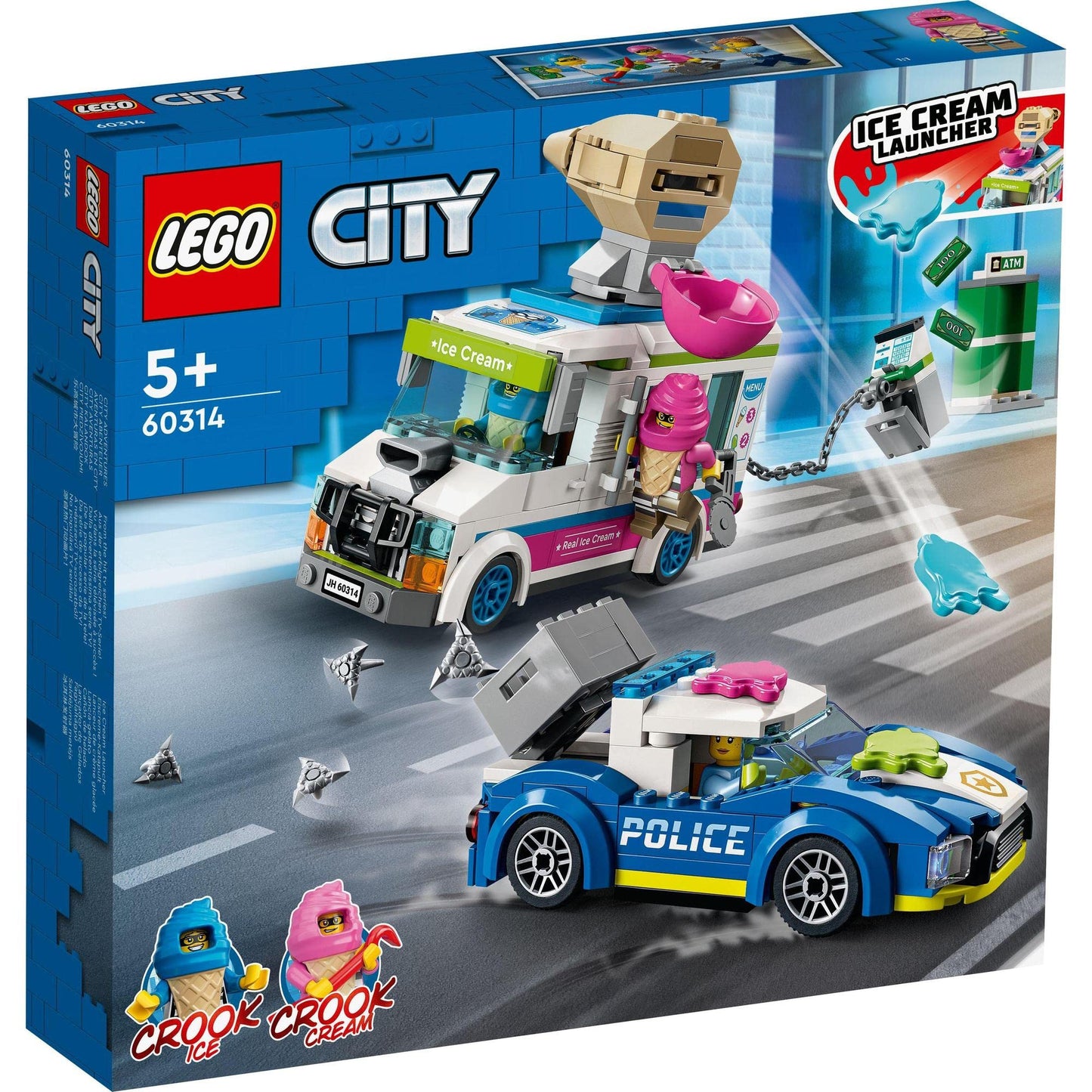 LEGO® City Ice Cream Van Police Chase 60314 Building Amazon
