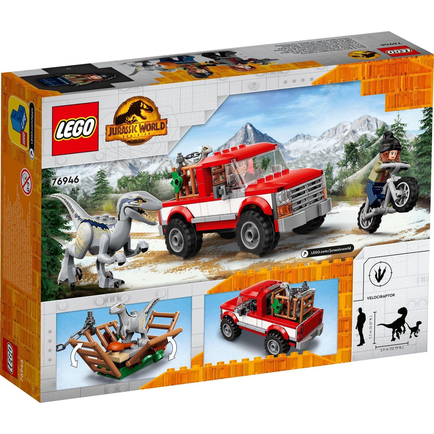 LEGO Jurassic World Blue & Beta Velociraptor Capture 76946 Building Kit Amazon