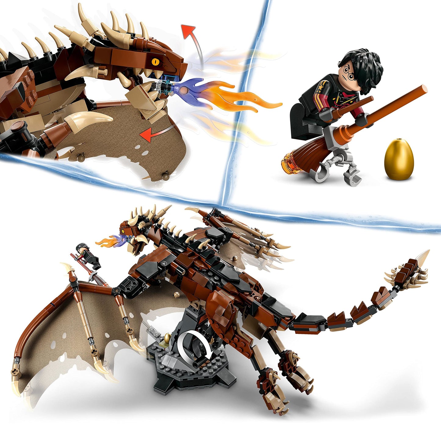 Lego Harry Potter 76406 Hungarian Horntail Species, Toy Blocks
