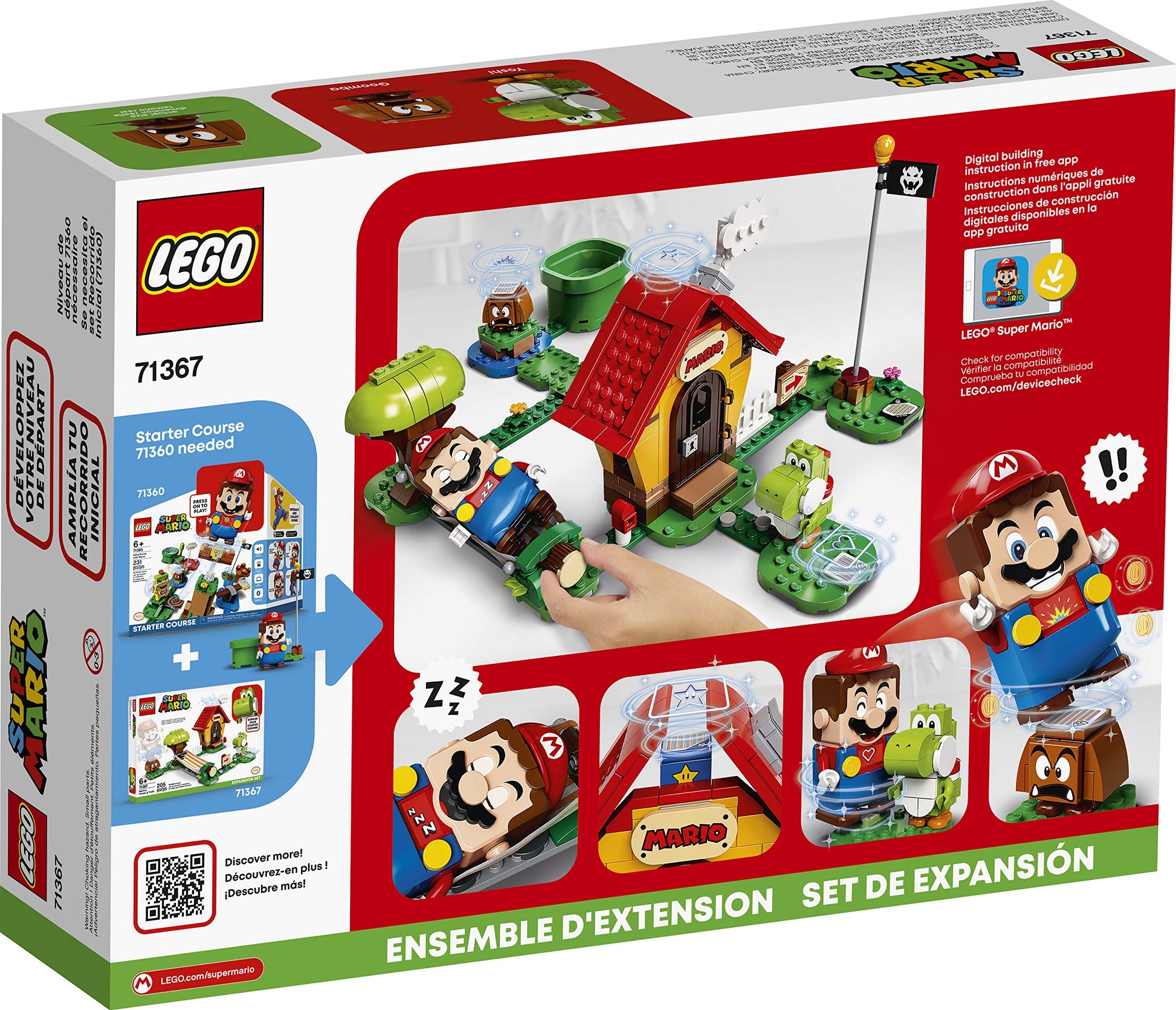 LEGO Super Mario Mario’s House & Yoshi Expansion Set 71367 Building Kit Amazon