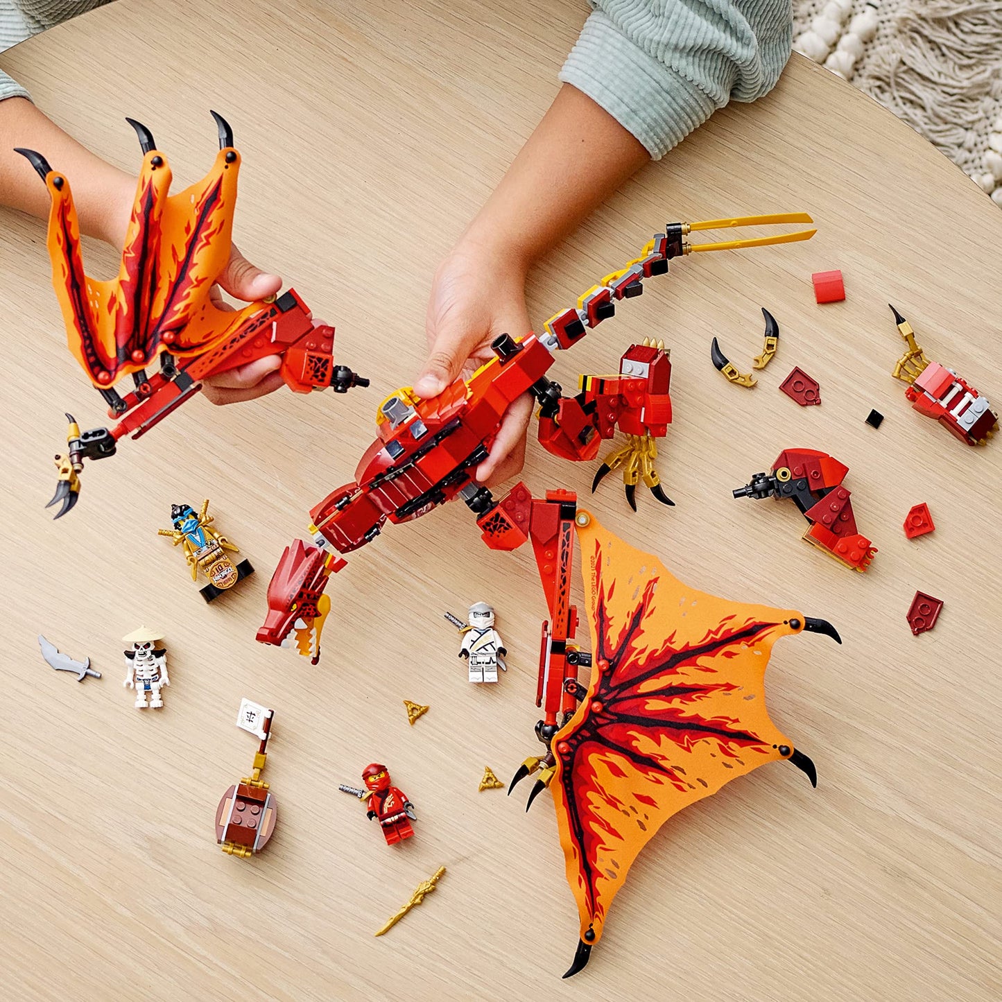 LEGO NINJAGO Legacy Fire Dragon Attack 71753 Ninja Playset Building Kit Amazon