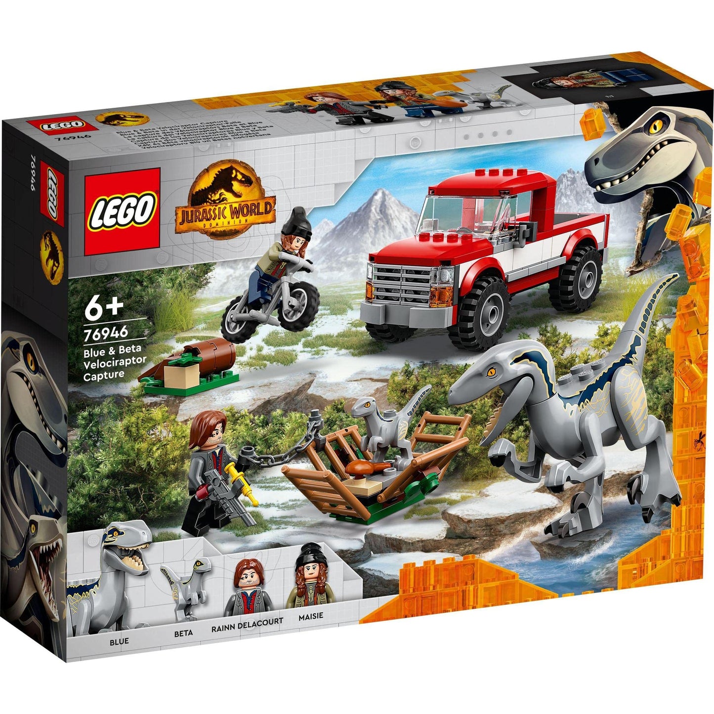 LEGO Jurassic World Blue & Beta Velociraptor Capture 76946 Building Kit Amazon