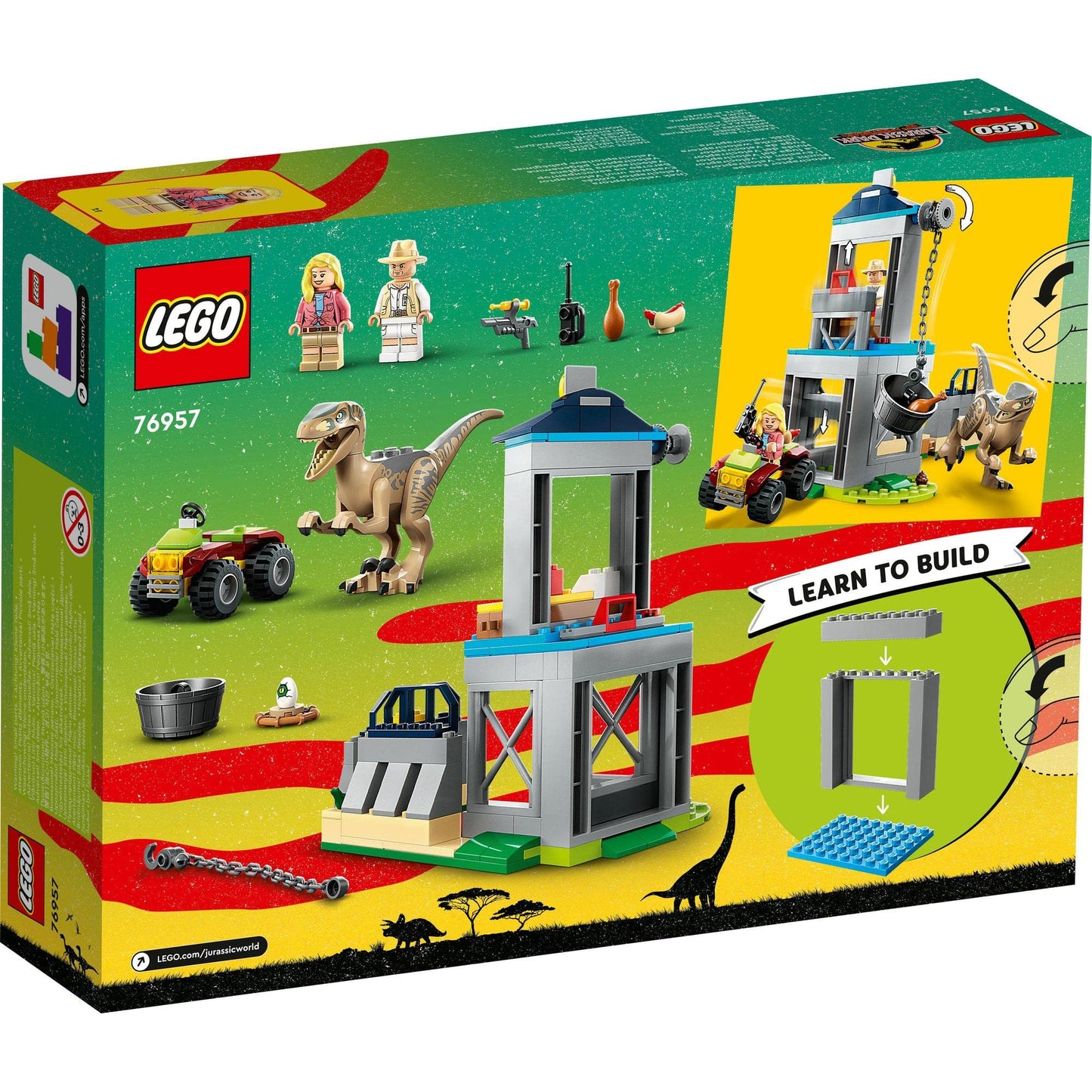 LEGO Jurassic Park Velociraptor Escape 76957 Amazon