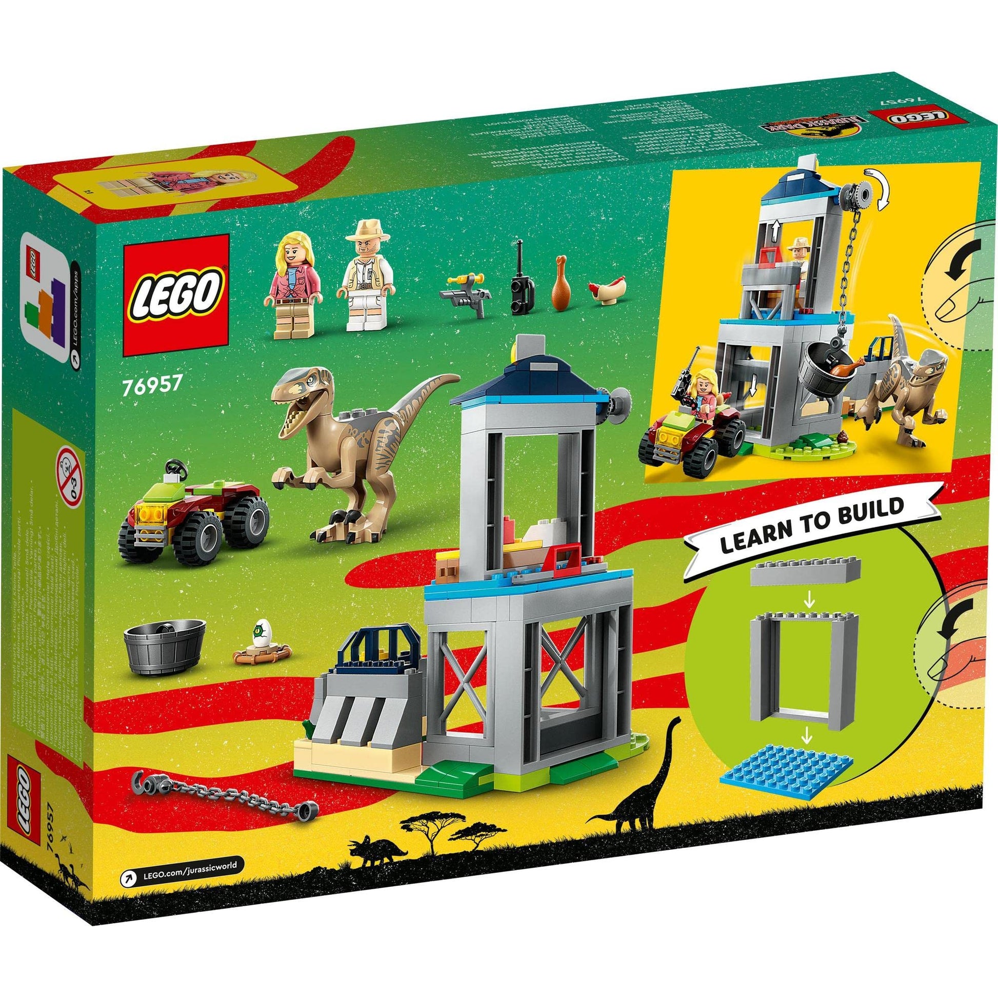 LEGO Jurassic Park Velociraptor Escape 76957 Amazon