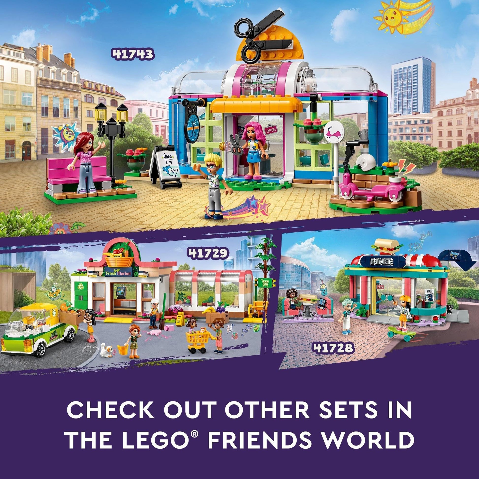LEGO Friends Hair Salon 41743 Building Toy Set Amazon