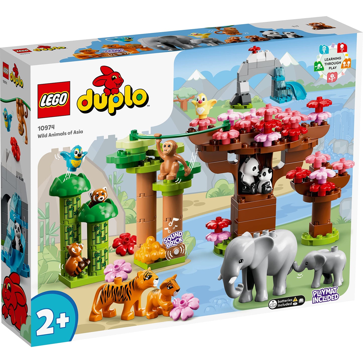 LEGO DUPLO Wild Animals of Asia with Panda & Elephant Baby Animal Toy Amazon