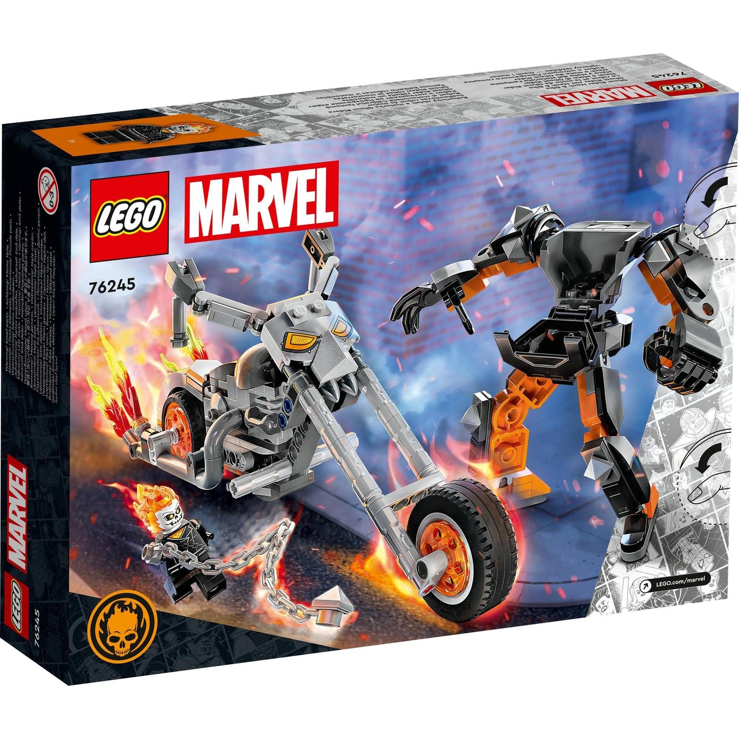 LEGO® Super Heroes Marvel Ghost Rider Mech & Bike 76245 Building Toy Set Amazon