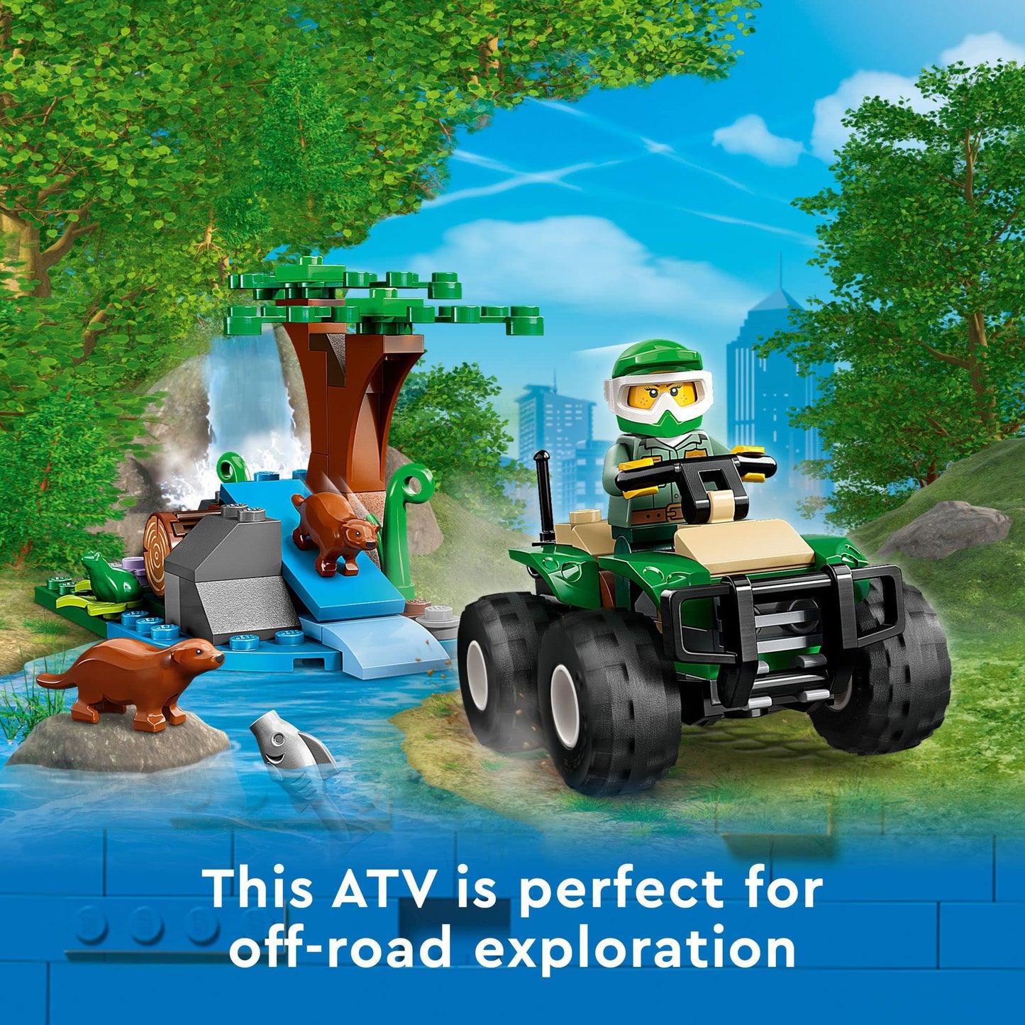 LEGO City ATV and Otter Habitat 60394 Building Toy