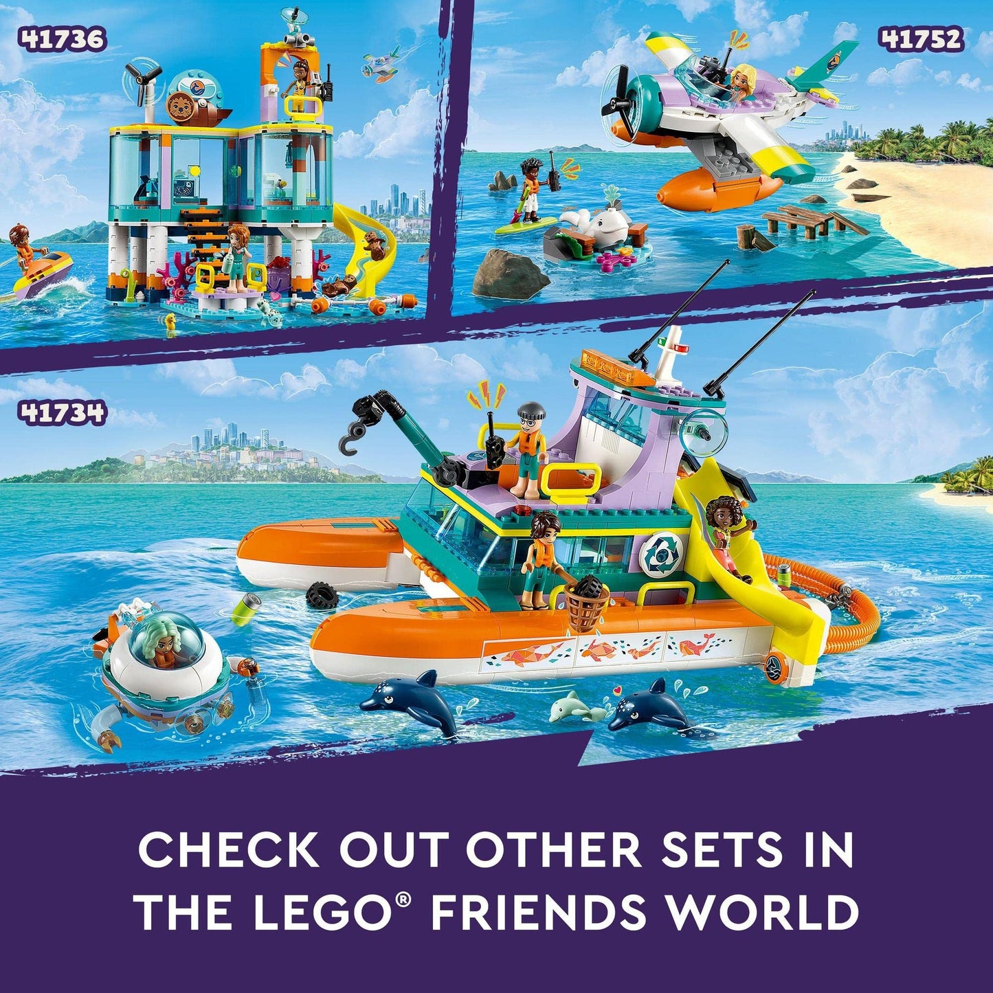 LEGO Friends Sea Rescue Boat 41734 Amazon