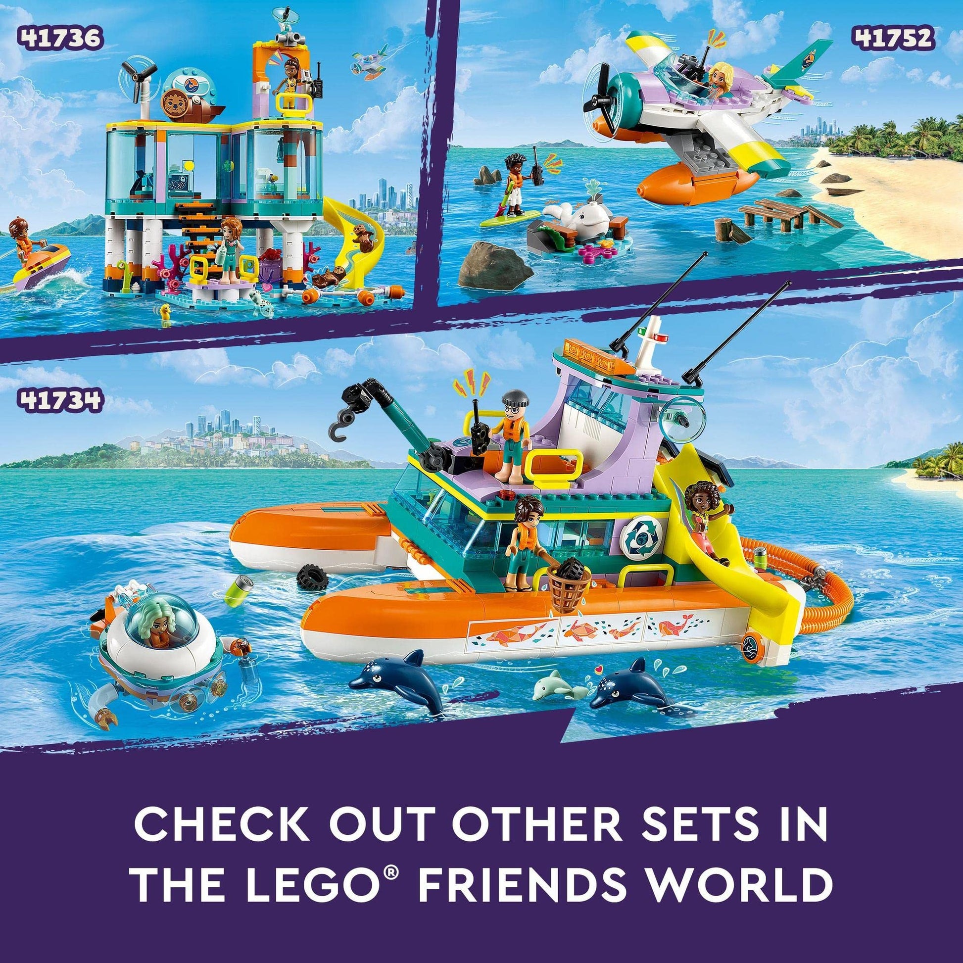LEGO Friends Sea Rescue Boat 41734 Amazon