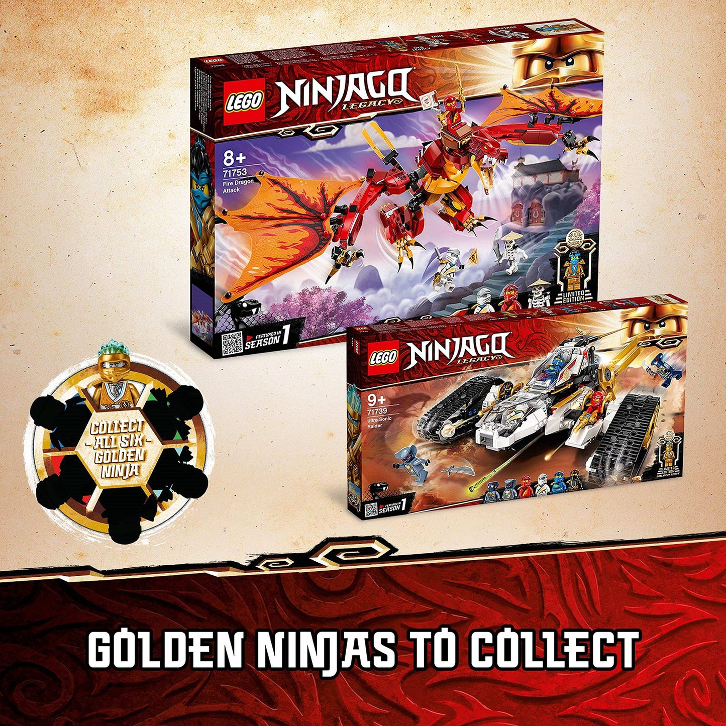 LEGO 71739 NINJAGO Legacy Ultra Sonic Raider 4in1 Vehicle Building Set