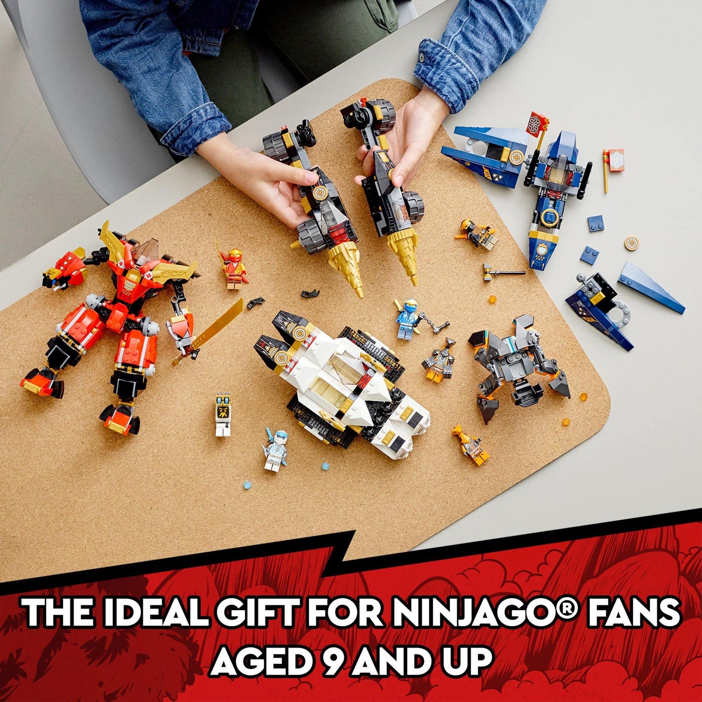 LEGO NINJAGO Ninja Ultra Combo Mech Vehicle Playset Building Kit 71765 Amazon
