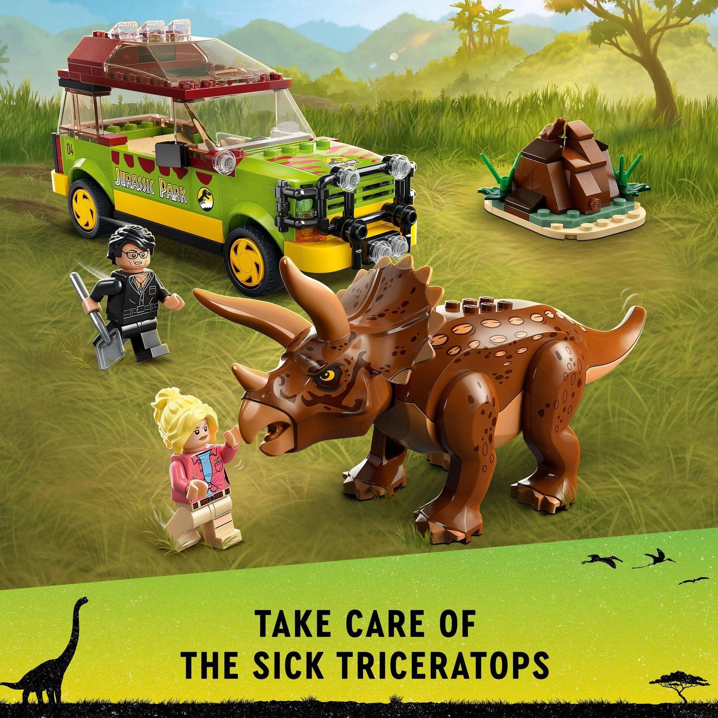 LEGO Jurassic Park Triceratops Research 76959 Building Toy Amazon