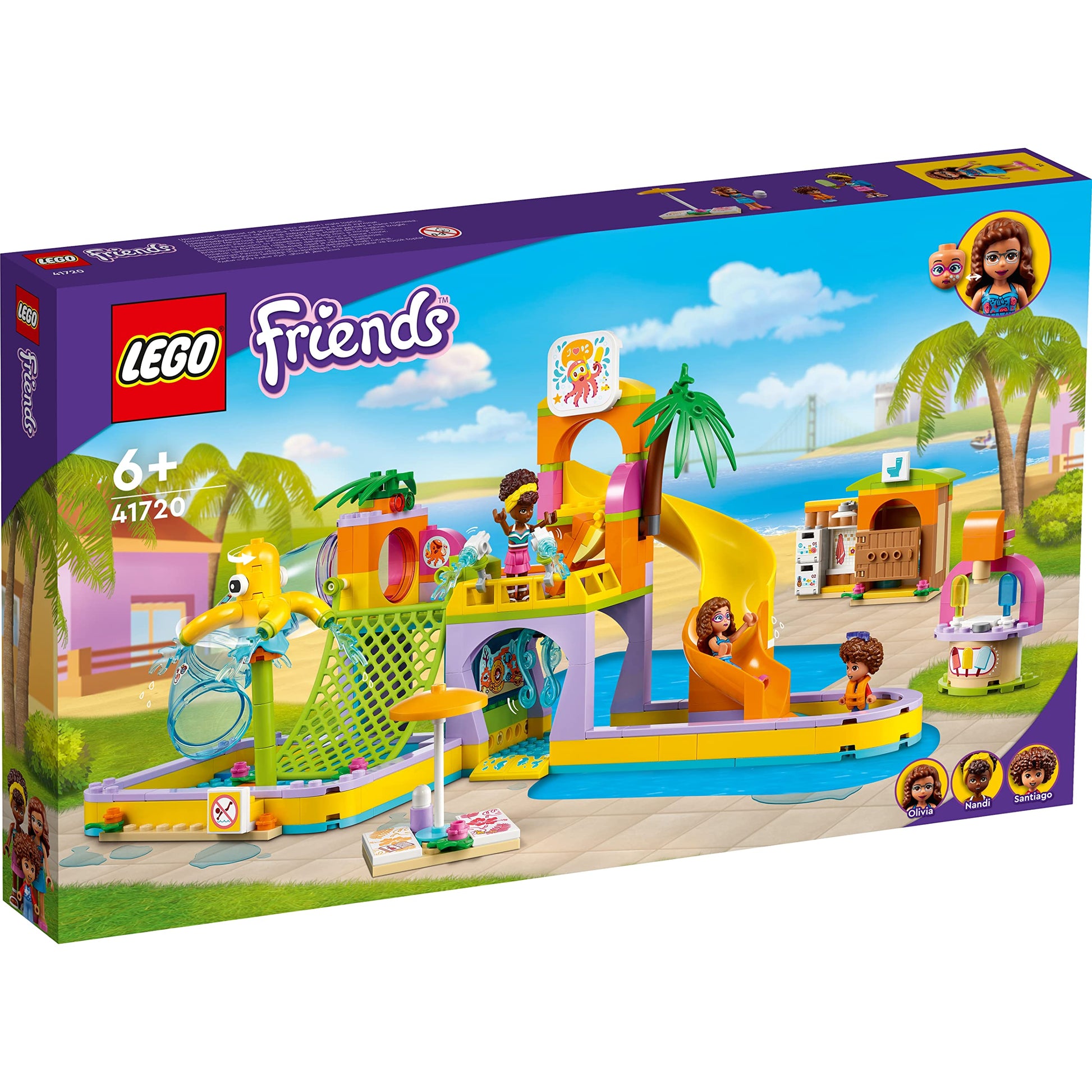 LEGO Friends Water Park Set with Swimming Pool and Slides 41720 Amazon