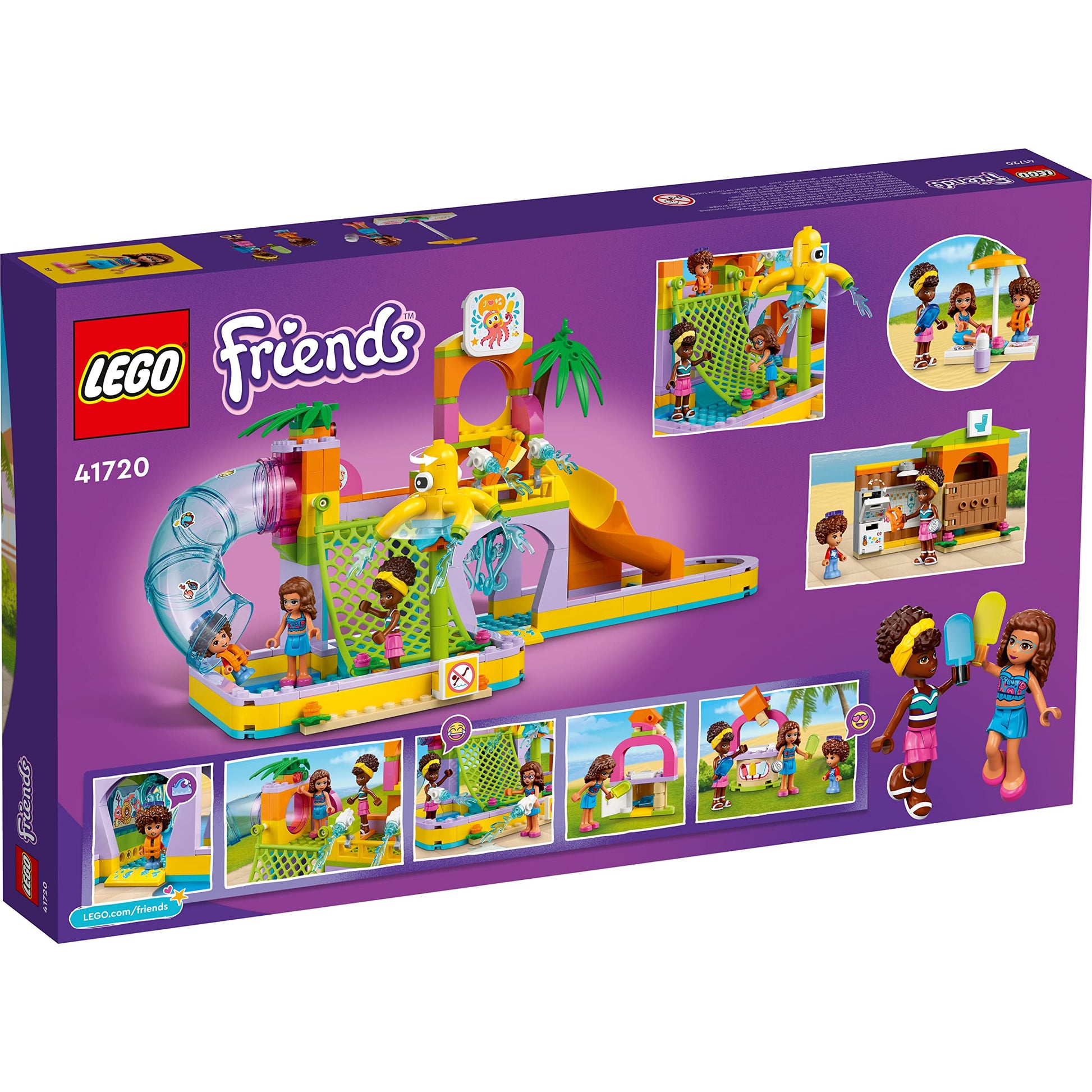 LEGO Friends Water Park Set with Swimming Pool and Slides 41720 Amazon