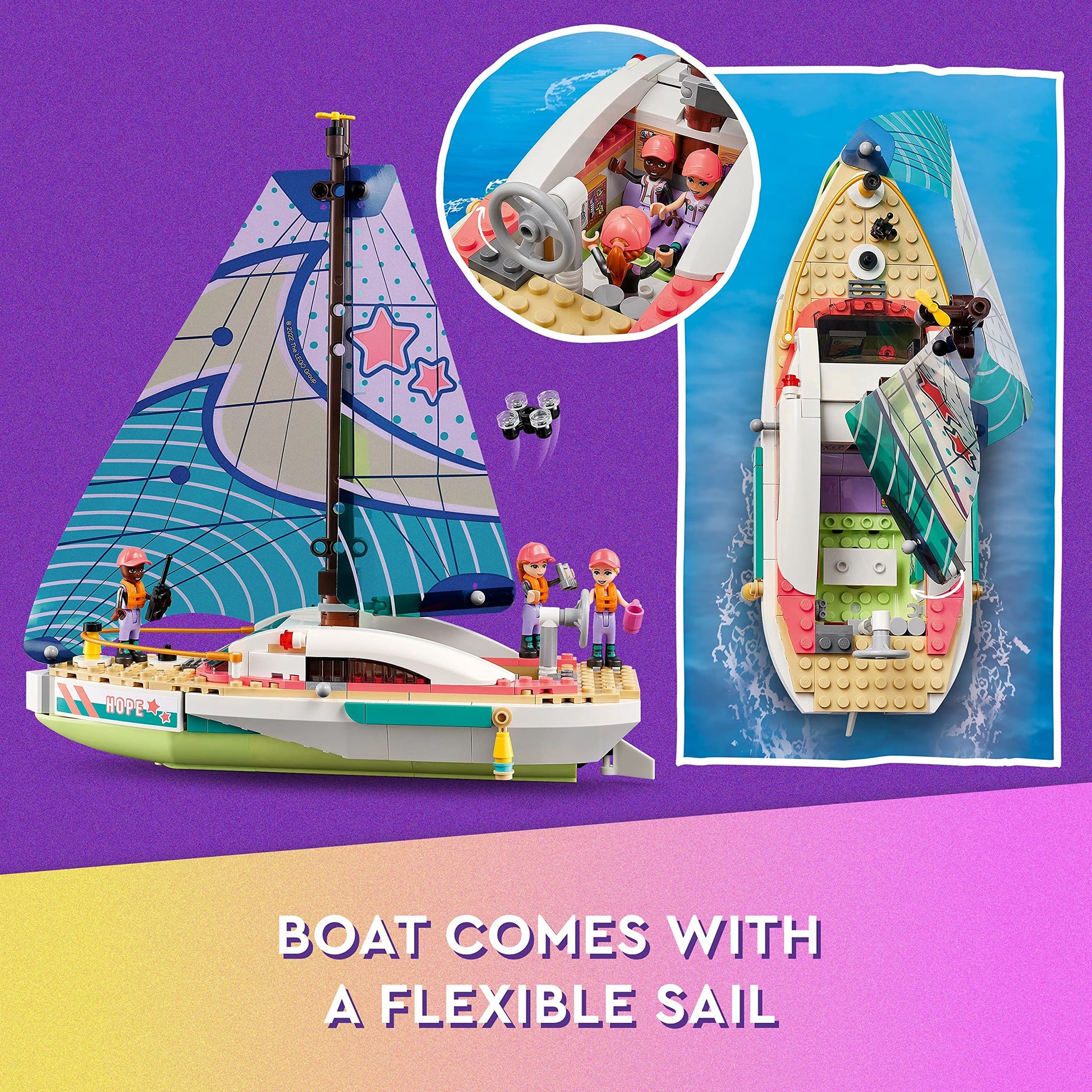 LEGO Friends Stephanie's Sailing Adventure Boat Toy  41716 Amazon