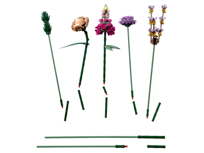  LEGO® Flower Bouquet 10280 with customizable petals, leaves, and lengths of the stems 