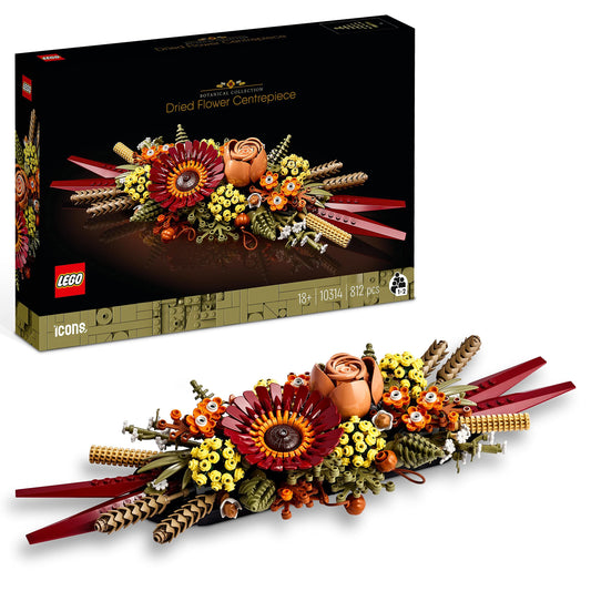 LEGO® Botanicals Dried Flower Centrepiece 10314 with packaging