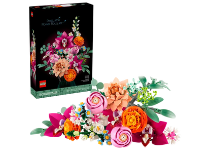 LEGO Botanicals Pretty Pink Flower Bouquet 10342 Amazon