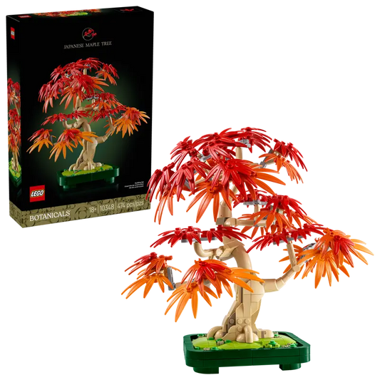 LEGO® Botanicals Japanese Red Maple Bonsai Tree 10348 with packaging