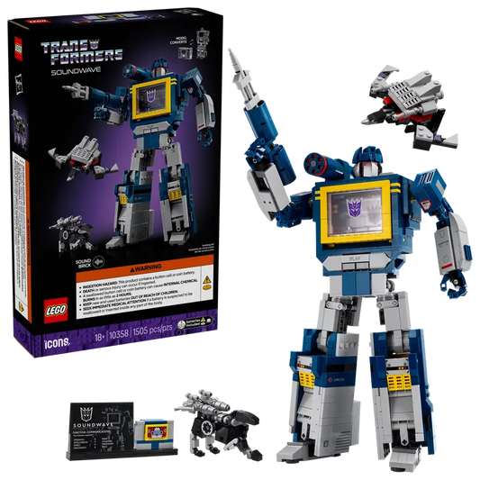 LEGO® Icons Transformers: Soundwave 10358 Brick Island