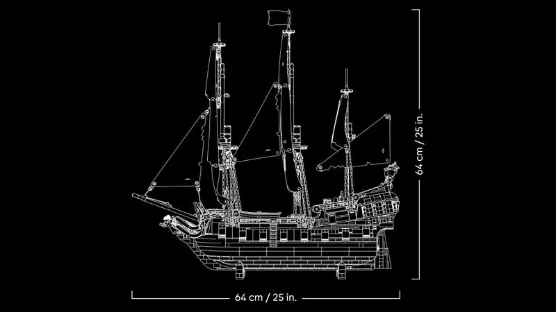 LEGO® ICONS 10365 Captain Jack Sparrow's Pirate Ship Brick Island