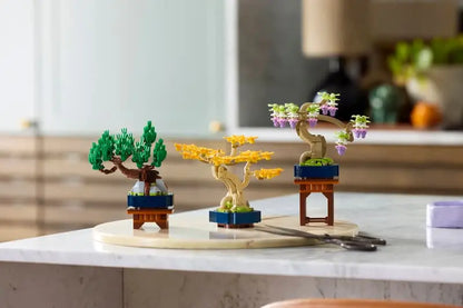 LEGO® Botanicals Mini Bonsai Trees 10373 displayed as home decor