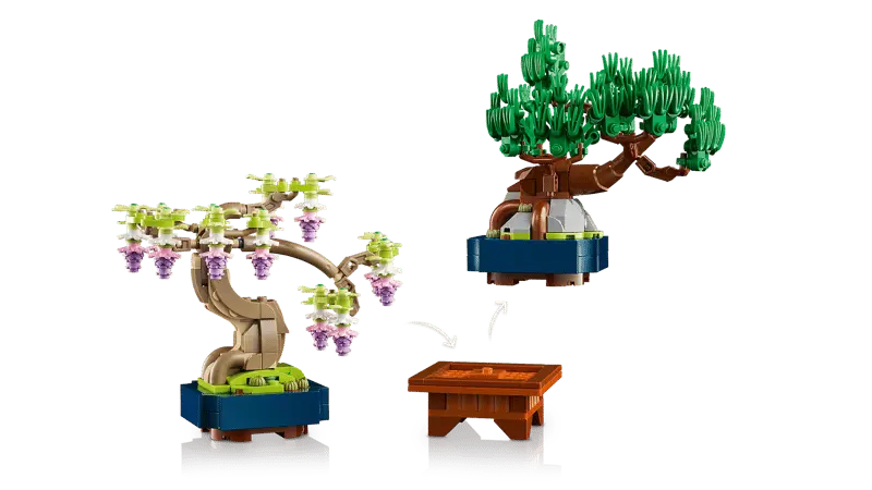 LEGO® Botanicals Mini Bonsai Trees 10373 Includes 2 ornamental stands for a bespoke home decor display