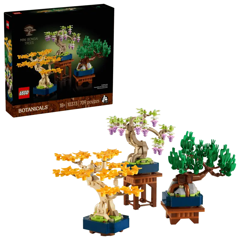 LEGO® Botanicals Mini Bonsai Trees 10373 with packaging