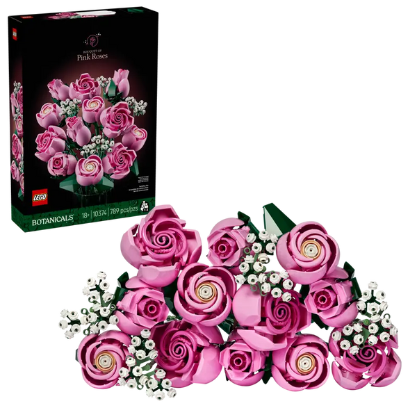 LEGO® Botanicals Bouquet of Pink Roses 10374 with Packaging