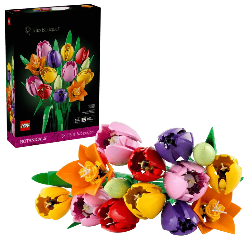 LEGO® Botanicals Tulip Bouquet 11501 with packaging