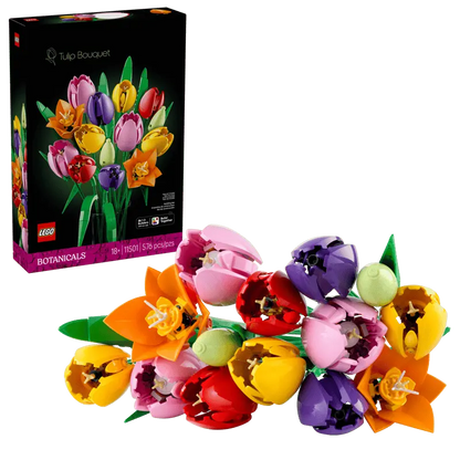LEGO® Botanicals Tulip Bouquet 11501 with packaging