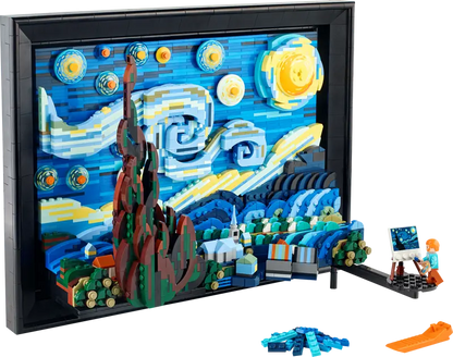 LEGO Ideas Vincent van Gogh - The Starry Night 21333 Includes Van Gogh minifigure, paintbrush, palette and easel