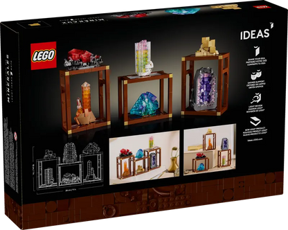 LEGO Ideas 21362 Mineral Collection packaging with model images