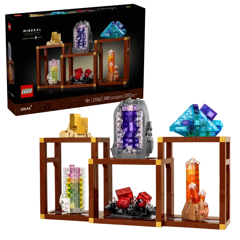 LEGO Ideas 21362 Mineral Collection set with packaging 