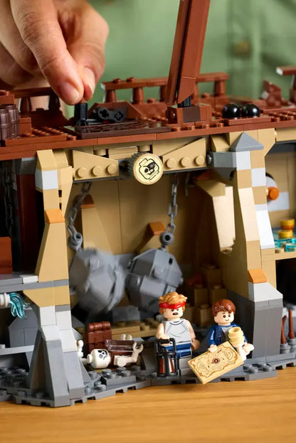 LEGO® IDEAS The Goonies 21363 features boulder-dropping function