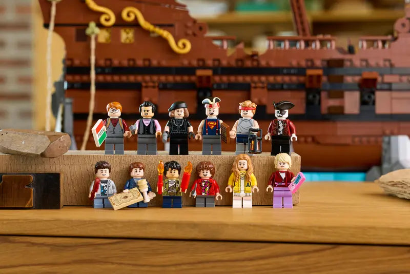 LEGO® IDEAS The Goonies 21363 comes with 12 LEGO® minifigures – Including Mike “Mikey” Walsh, Richard “Data” Wang, Clark “Mouth” Devereaux, Lawrence “Chunk” Cohen, Mama Fratelli, Andrea “Andy” Carmichael and Willy