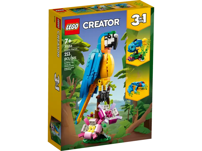 LEGO Creator 3in1 Exotic Parrot 31136
