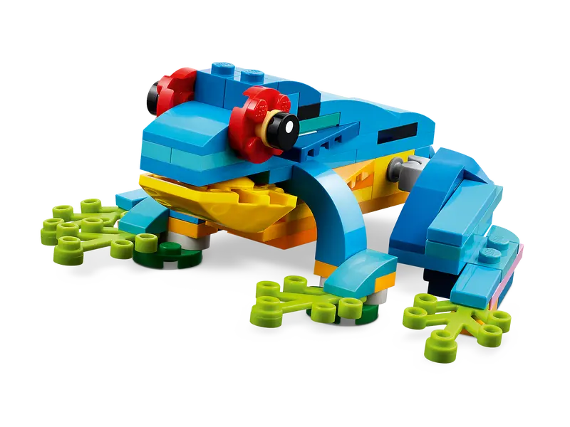 LEGO Creator 3in1 Exotic Parrot 31136 rebuilds it into a Frog