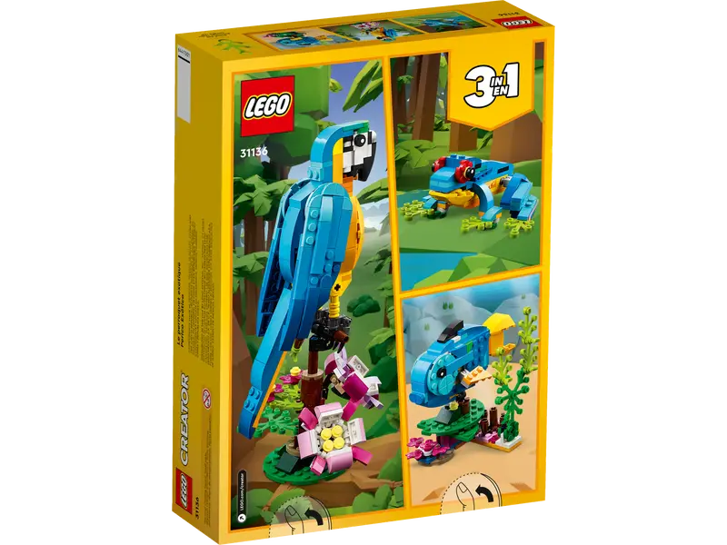 LEGO Creator 3in1 Exotic Parrot 31136 Box