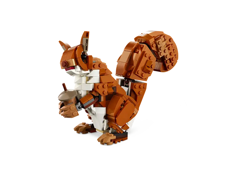 LEGO Creator 3in1 Forest Animals: Red Fox 31154 rebuilds into squirrel 