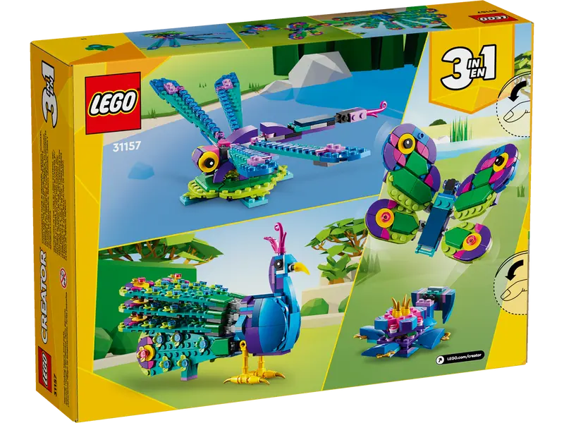 LEGO Creator 3in1 Exotic Peacock 31157 Box