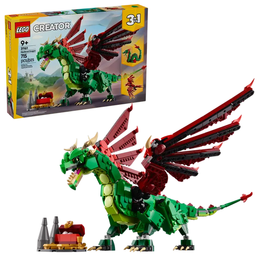 LEGO Creator 3in1 Medieval Dragon 31161 with packaging