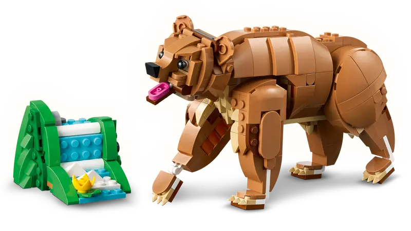 LEGO® Creator 3in1 Beautiful Horse 31166 rebuild it into a Bear with a small waterfall build
