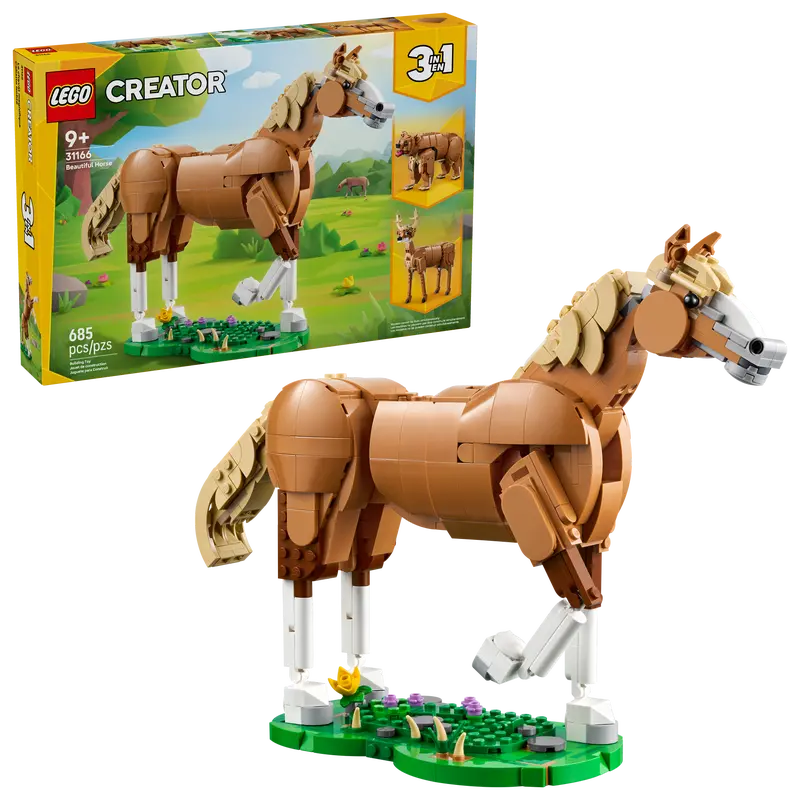 LEGO® Creator 3in1 Beautiful Horse 31166 with packaging