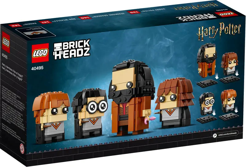 LEGO Harry Potter BrickHeadz Harry, Hermione, Ron & Hagrid 40495 Brick Island