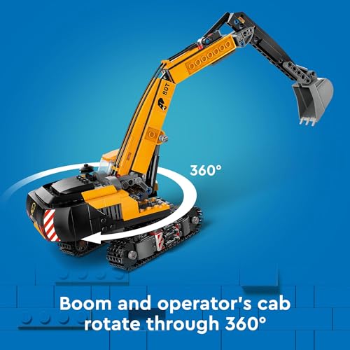 LEGO City Yellow Construction Excavator, Digger Truck 60420
