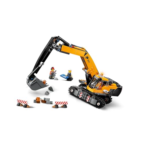 LEGO City Yellow Construction Excavator, Digger Truck 60420
