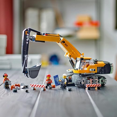 LEGO City Yellow Construction Excavator, Digger Truck 60420